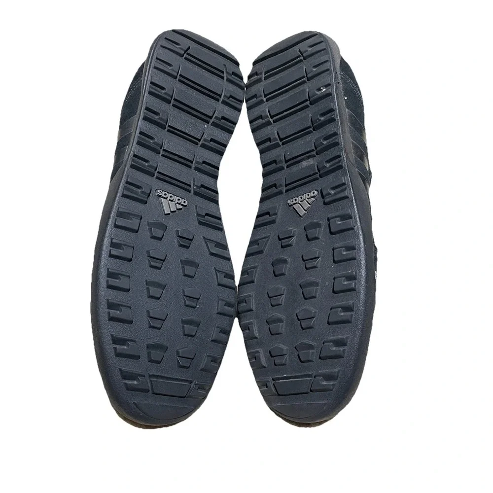 Adidas Anzee Low Lea Black Men Size 11‎ US Excellent  Suede Leather